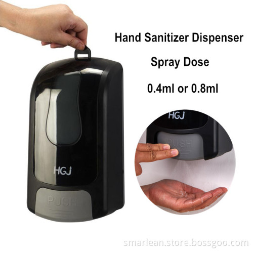Smooth contour finishes commercial manual foaming soap dispenser